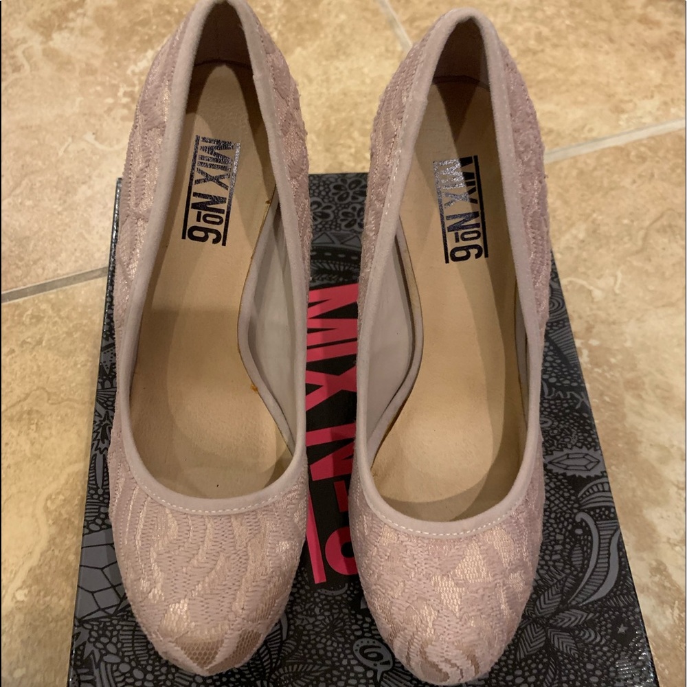 Lace heels Champagne color 7